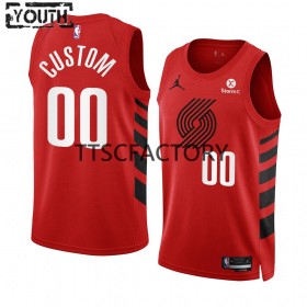 Dres Portland Trail Blazers Prilagođeni Nike 2022-23 Statement Edition Crvena Swingman - Dječji